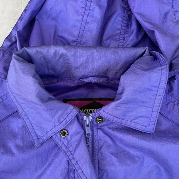 Vintage Pacific Trail Womens Nylon Hooded Windbreaker Jacket Size Medium‎ M - Picture 4 of 6